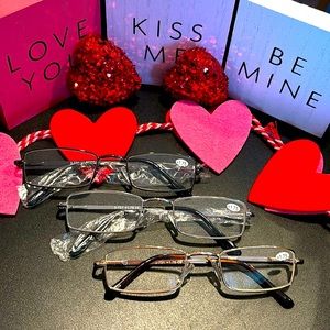 Men’s metal glasses +1.75